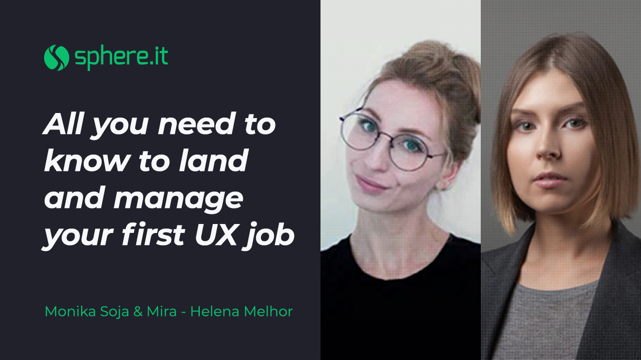 All you need to know to land and manage your first UX job